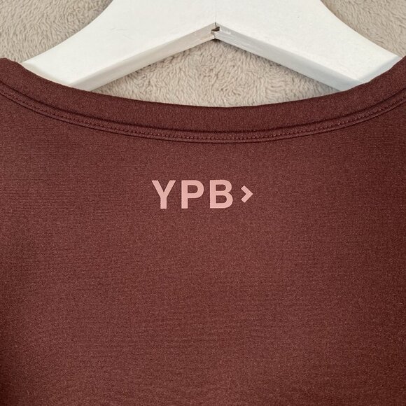Abercrombie x YPB sculptLUX Plunge Henley Slim Tank L Activewear Built In Bra - Picture 7 of 14